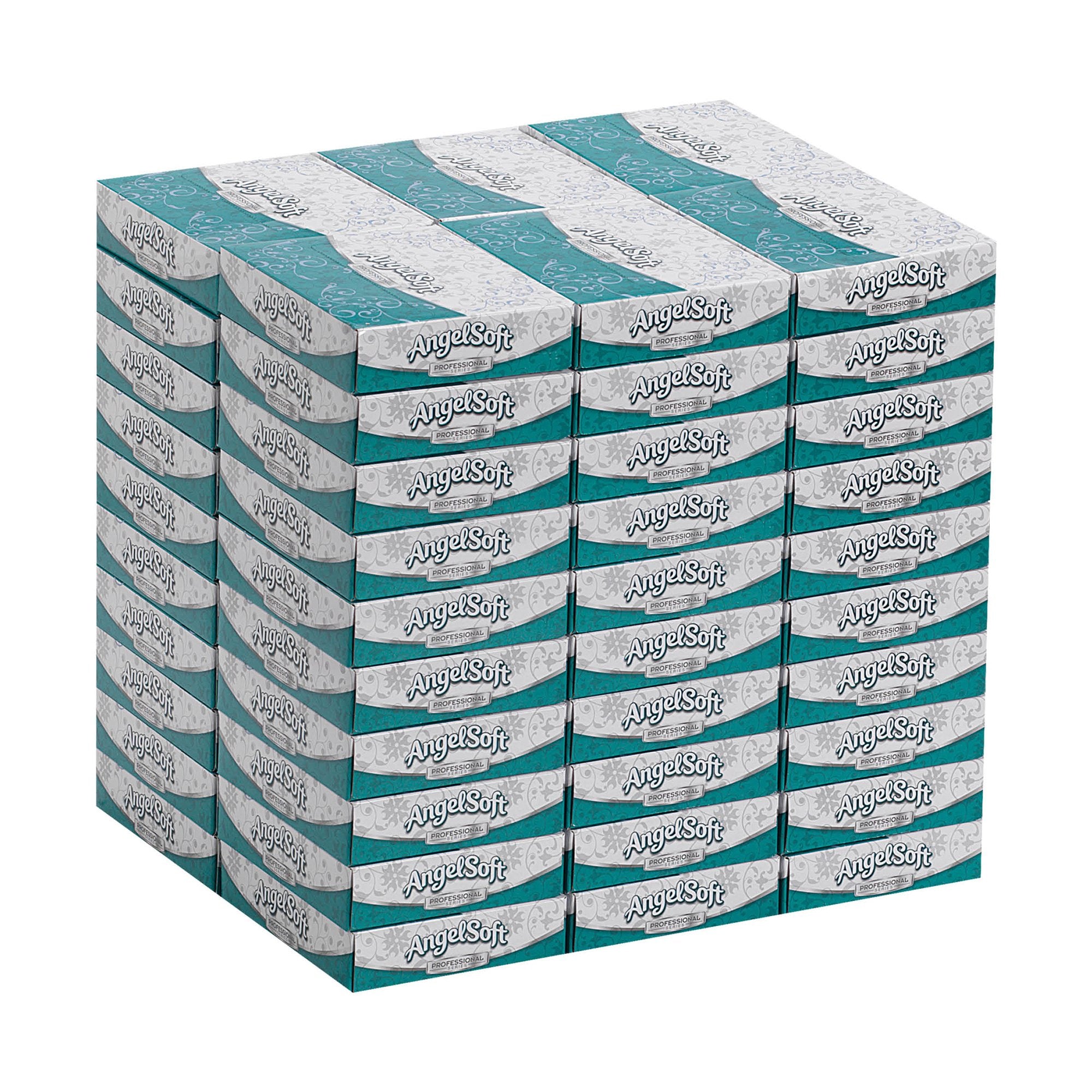 Angel Soft Professional Series Facial Tissue, 100 ct.-Angel Soft Professional Series Facial Tissue White 5-3/5 X 7-1/5 Inch 50 Count