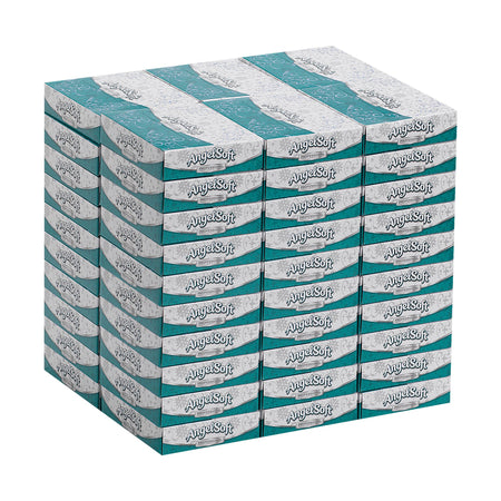 Angel Soft Professional Series Facial Tissue, 100 ct.-Angel Soft Professional Series Facial Tissue White 5-3/5 X 7-1/5 Inch 50 Count