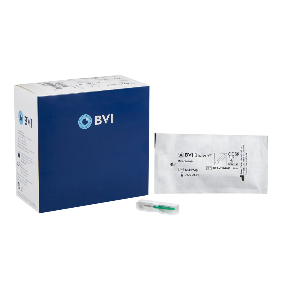 Beaver 6400 Mini-Blade Surgical Blade-Surgical Blade Beaver 6400 Mini-Blade Stainless Steel No. 6400 Sterile