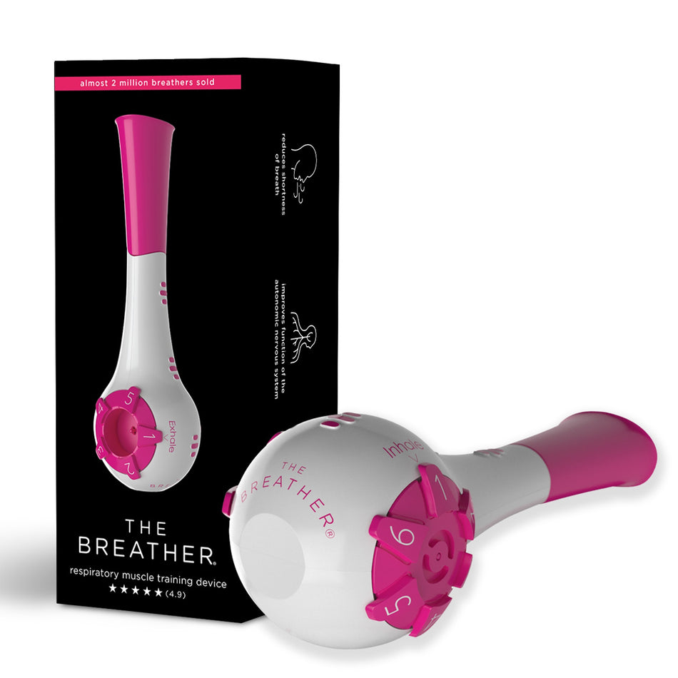 The Breather Respiratory Exerciser, Pink-Respiratory Muscle Trainer The Breather Adult
