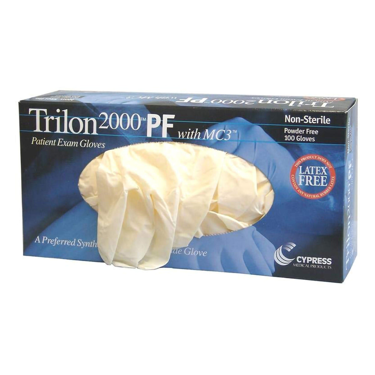 Trilon 2000® PF with MC3® Stretch Vinyl Exam Glove, Extra Large, Ivory - Gloves>Exam Gloves - McKesson Brand