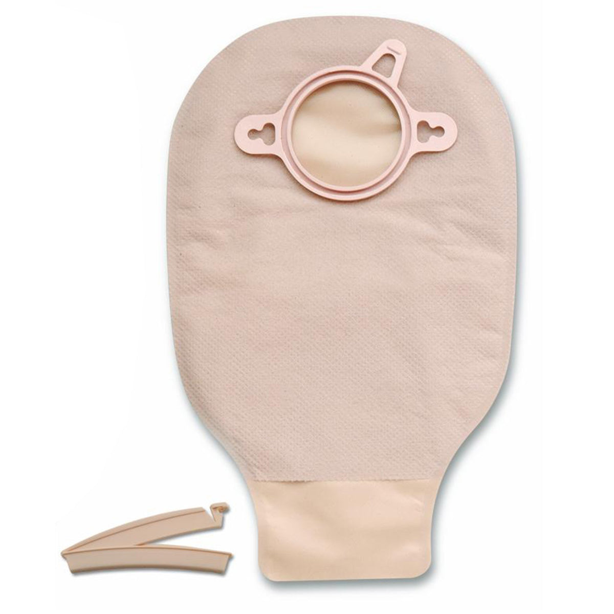 New Image™ 18203 Beige Colostomy Pouch, Pre-cut to Fit 57 mm Stomas, Red Match - Ostomy>Ostomy Pouches - Hollister