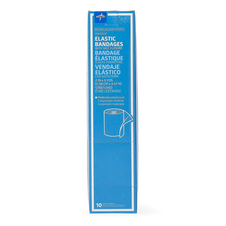 Matrix Double Hook and Loop Closure Elastic Bandage, 2 Inch x 5 Yard-Elastic Bandage Matrix 2 Inch X 5 Yard Double Hook and Loop Closure Natural NonSterile Medium Compression