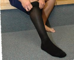 Jobst for Men Knee High Compression Stockings, X-Large-Compression Stocking JOBST for Men Knee High X-Large Black Closed Toe