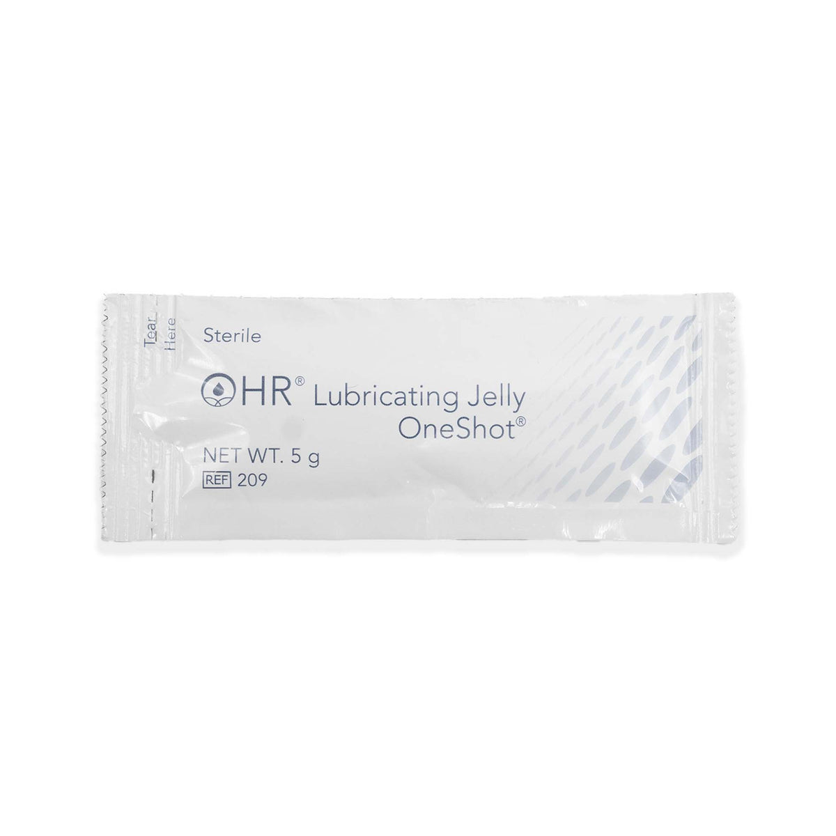 HR One Shot Lubricating Jelly-Lubricating Jelly HR One Shot 5 Gram Individual Packet Sterile