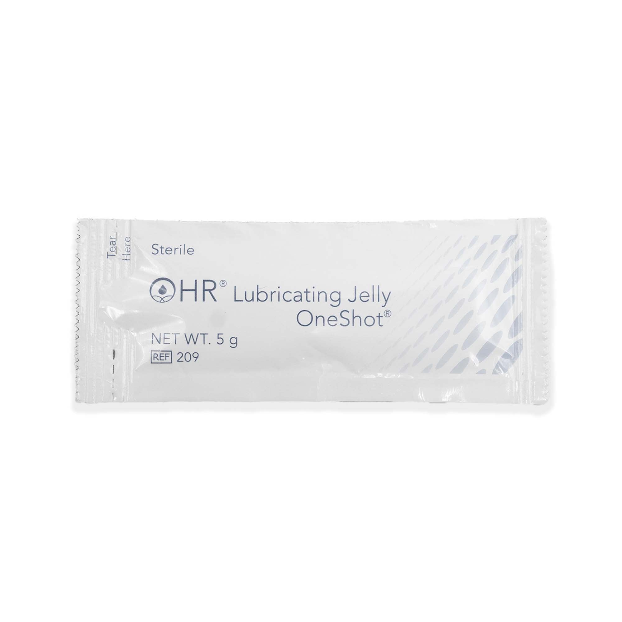 HR One Shot Lubricating Jelly-Lubricating Jelly HR One Shot 5 Gram Individual Packet Sterile