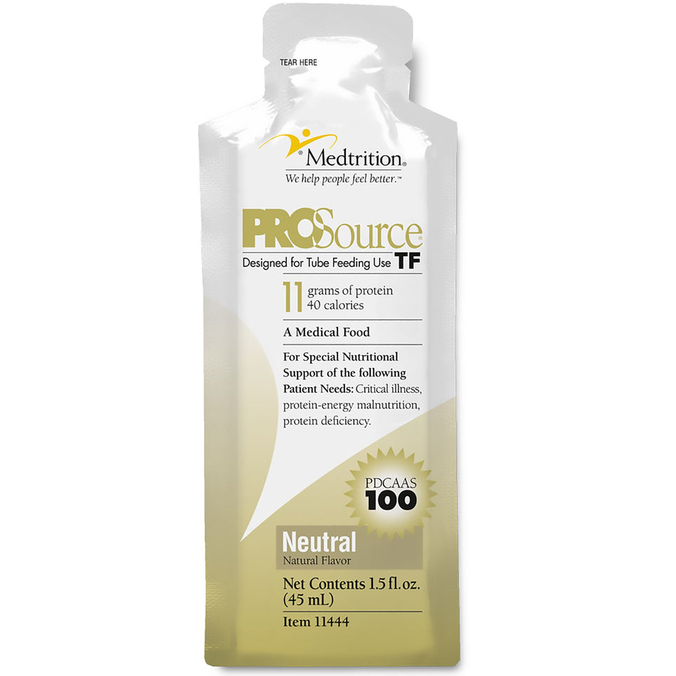 ProSource TF Ready to Hang Tube Feeding Formula, 45 mL Pouch-Tube Feeding Formula ProSource TF Unflavored Liquid 45 mL Pouch