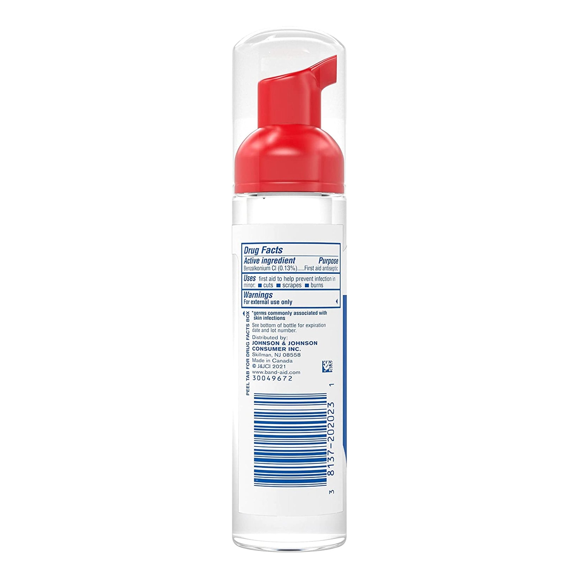 Band-Aid Kids Antiseptic Cleansing Foam-Antiseptic Band-Aid Foaming Liquid 2.3 oz. Pump Bottle