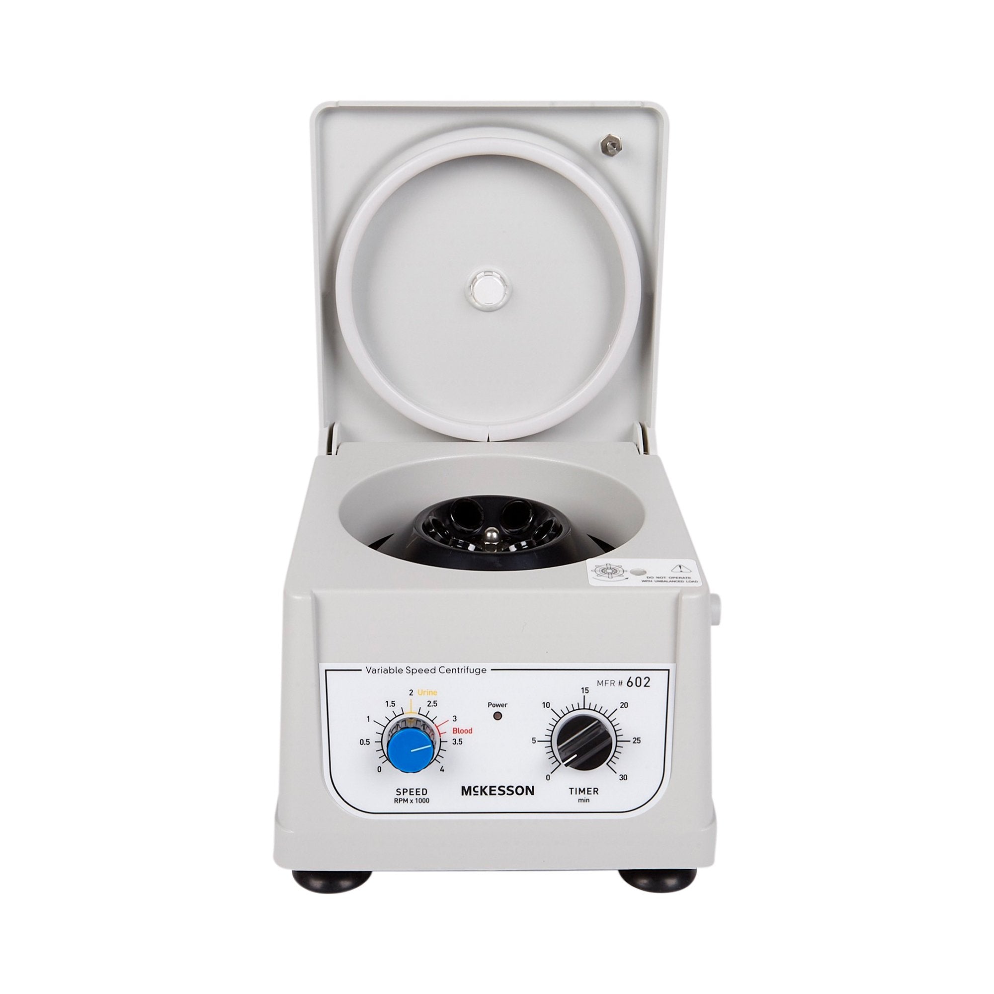 McKesson Variable Speed Centrifuge-"Centrifuge McKesson 6 Place Fixed Angle Rotor Variable Speed up to 4,000 RPM"