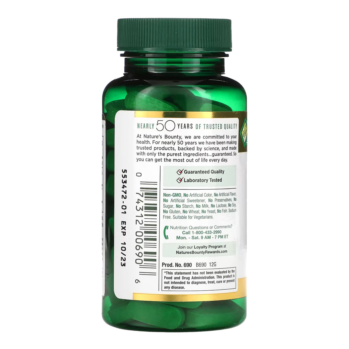 Nature's Bounty 1000 mg Vitamin C with Rose Hips Coated Caplets-"Vitamin C Supplement Nature's Bounty 1,000 mg Strength Capsule 100 per Bottle"