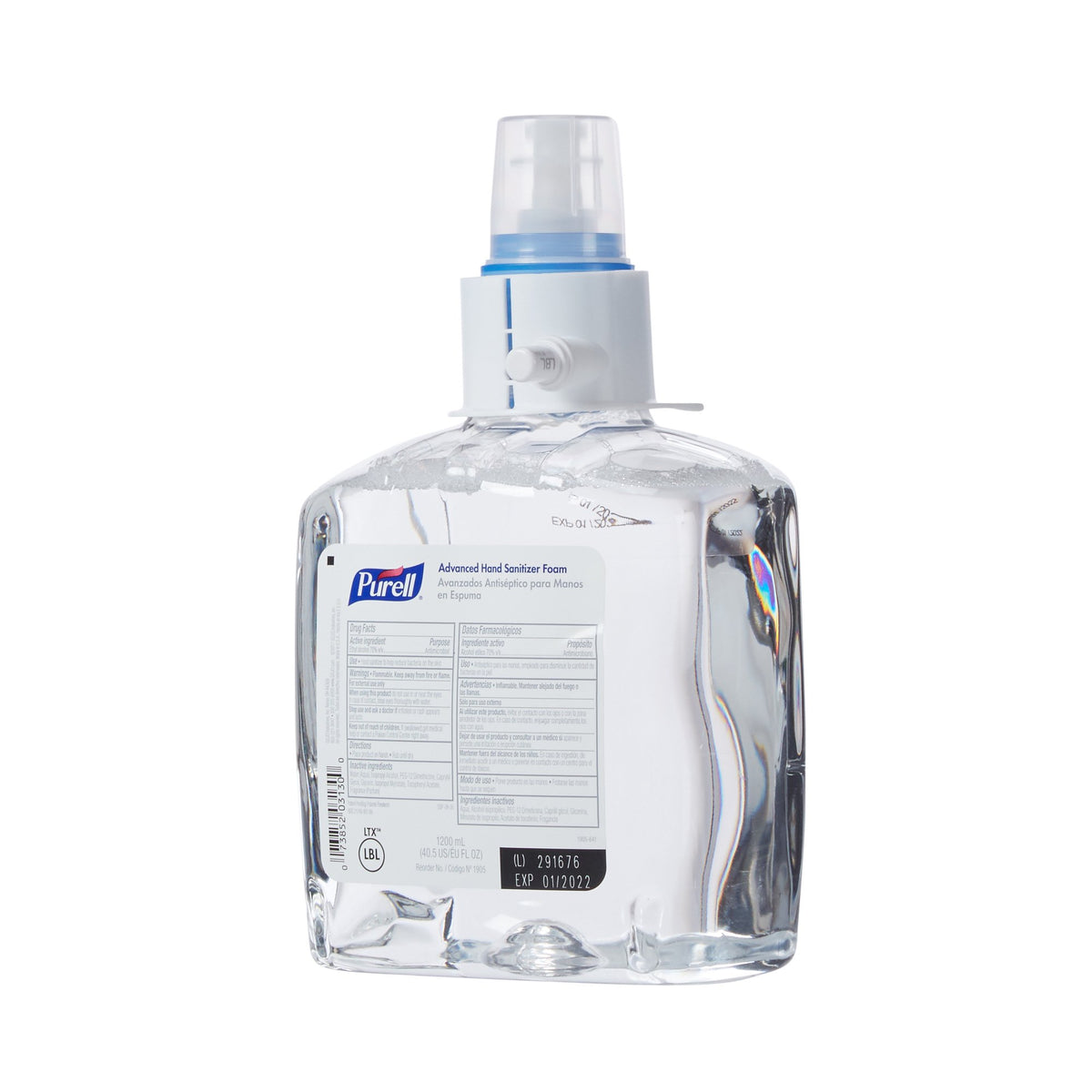 Purell Advanced Hand Sanitizer Foam, 70% Ethyl Alcohol, 1,200 mL Refill Bottle-"Hand Sanitizer Purell Advanced 1,200 mL Ethyl Alcohol Foaming Dispenser Refill Bottle"