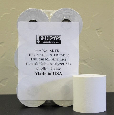 Biosys Labs Recording Paper-Diagnostic Recording Paper For use with Uriscan Optima Touch-Screen Urine Analyzer