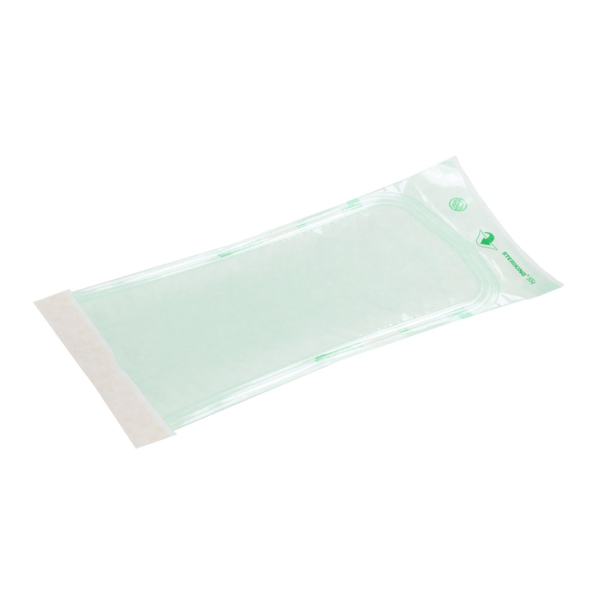 Steriking Sterilization Pouch, 5 x 15 Inch, for Ethylene Oxide (EO) Gas / Steam Sterilization-Sterilization Pouch Steriking Ethylene Oxide (EO) Gas / Steam 5 X 15 Inch Transparent / White Self Seal Paper / Film