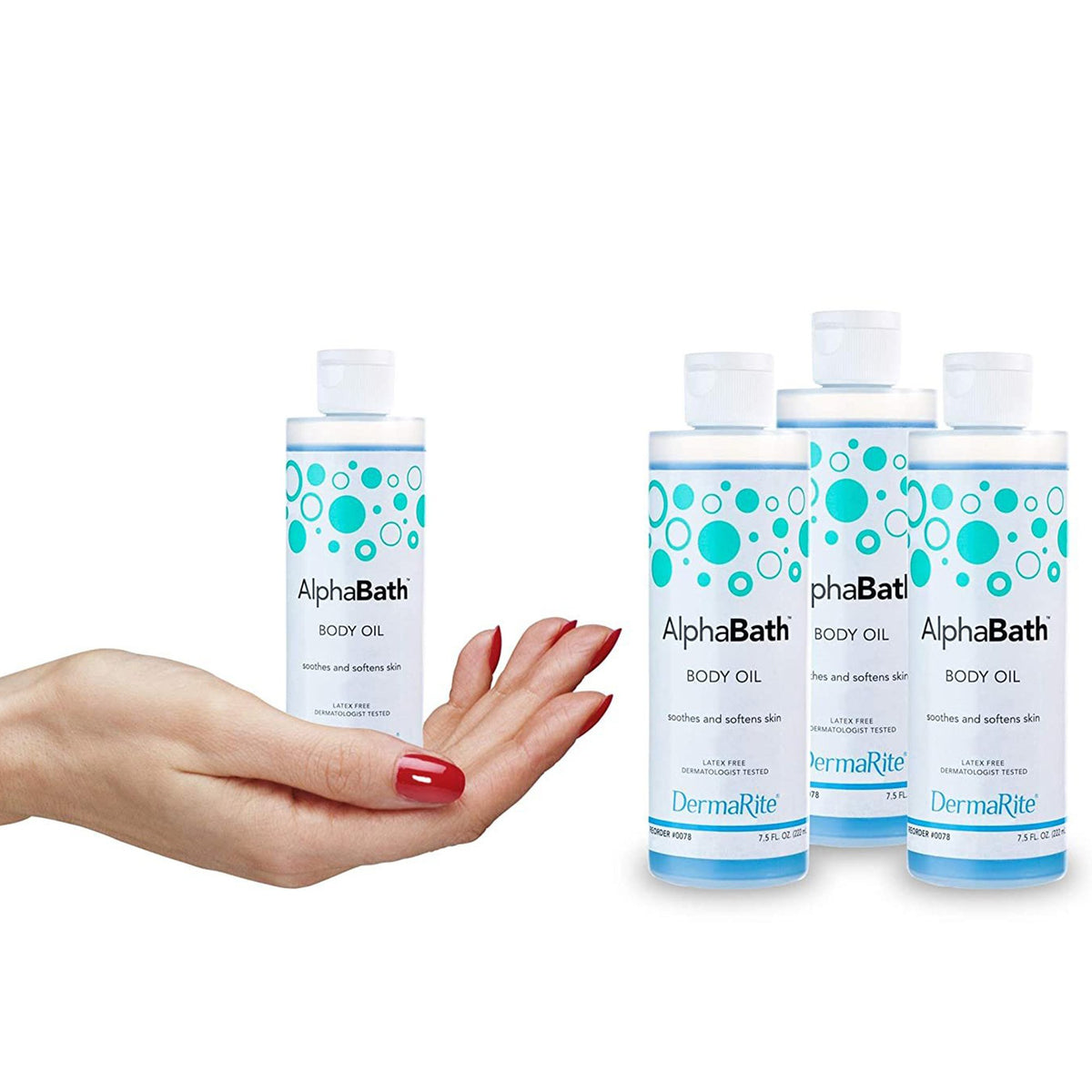 AlphaBath Bath Oil-Bath Oil AlphaBath 7.5 oz. Bottle Scented Oil