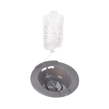 McKesson Sitz Bath-"Sitz Bath McKesson Round Graphite Plastic 2000 mL Bag Graduated, 500 mL Increments up to 2000 mL"