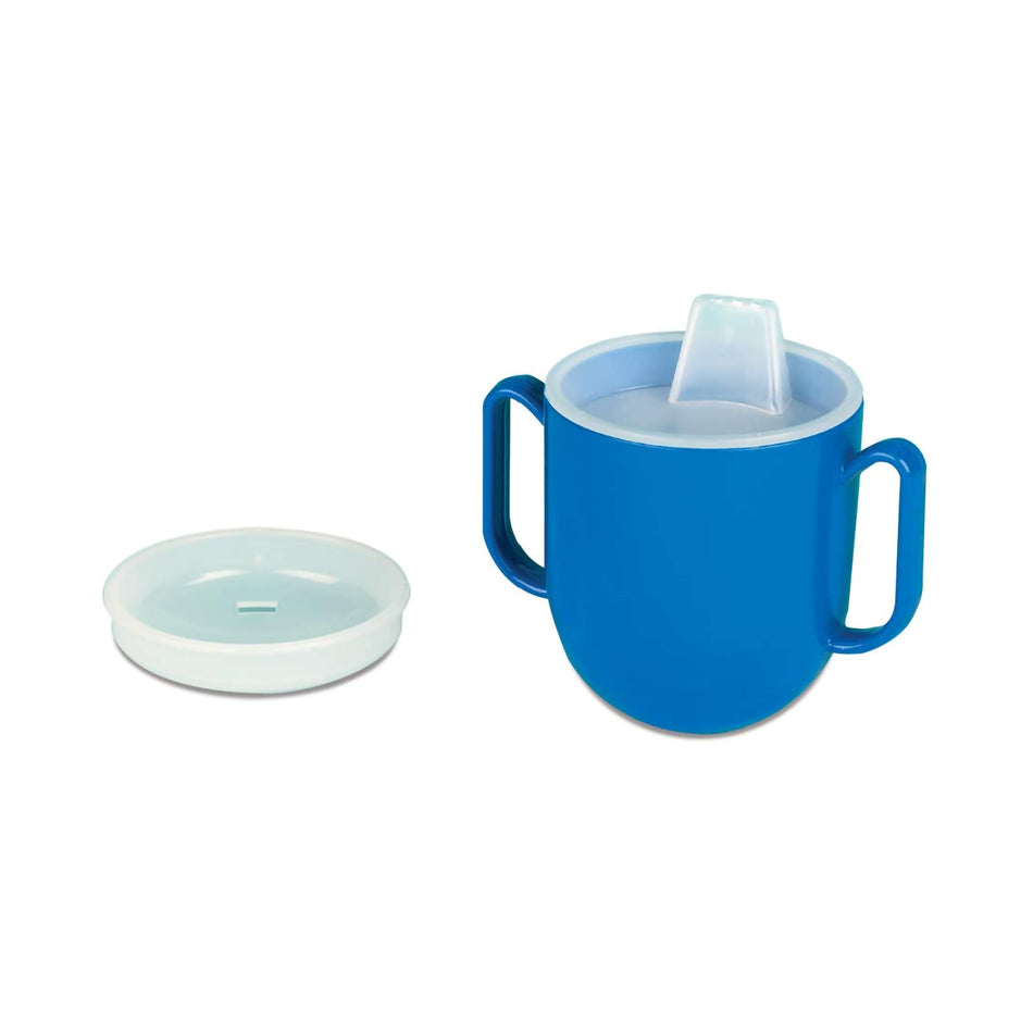 Ableware� Spillproof Drinking Cup-Spillproof Drinking Cup Ableware� 6.5 oz. Blue Plastic Reusable