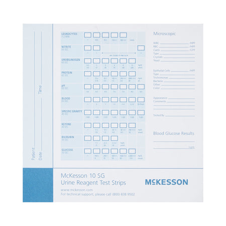 McKesson Consult Urine Reagent Test Strip Recording Pad-Urine Reagent Test Strip Recording Pad McKesson Consult For use with McKesson CONSULT 10SG Urine Reagent Strips (MFR # 121-10SG)