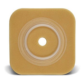Sur-Fit Natura Colostomy Barrier-"Ostomy Barrier Sur-Fit Natura Trim to Fit, Extended Wear Durahesive Without Tape 100 mm Flange Purple Code System Hydrocolloid 2-5/8 to 3-1/2 Inch Opening 6 X 6 Inch"