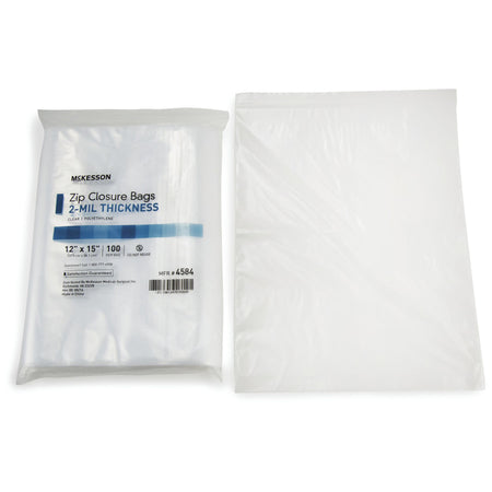 McKesson Zip Closure Bag, 12 X 15 Inches - Housekeeping>Bags>Reclosable Bags - McKesson Brand