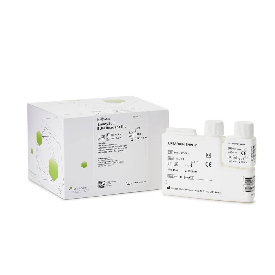 Envoy General Chemistry Reagent for use with Envoy 500+ Chemistry Systems, BUN test-"General Chemistry Reagent Envoy Blood Urea Nitrogen (BUN) For Envoy 500+ Chemistry System 1,200 Tests"