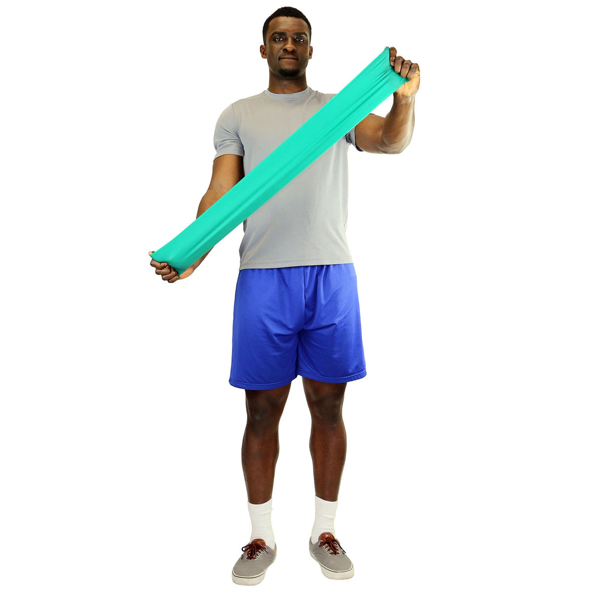 CanDo Exercise Resistance Band, Green, 5 Inch x 6 Yard, Medium Resistance-Exercise Resistance Band CanDo Green 5 Inch X 6 Yard Medium Resistance