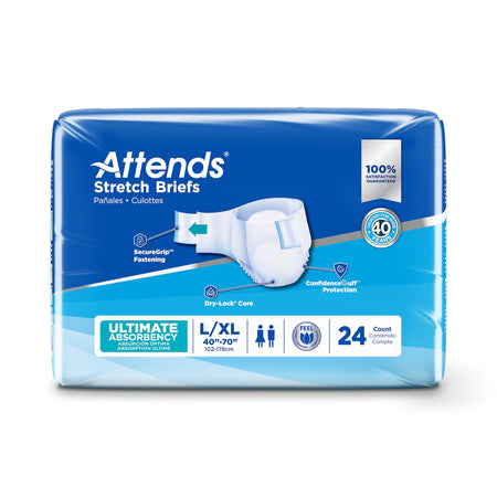 Attends® Stretch Briefs, Large / X-Large - Incontinence>Adult Briefs and Protective Undergarments - Attends Healthcare Pro...