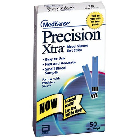 Precision Xtra® Blood Glucose Test Strips - Diagnostic Instruments and Supplies>Diabetes Monitoring>Glucose Meter Test Str...