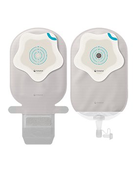 SenSura Mio Kids One-Piece Drainable Opaque Filtered Ostomy Pouch, Midi Length, 0 to 35 mm Stoma-"Ostomy Pouch SenSura Mio Kids One-Piece System Mini Length Star Shaped, Trim to Fit 0 to 35 mm Stoma Drainable"