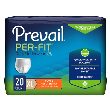 Prevail Per-Fit® Daily Underwear, X-Large - Incontinence>Adult Briefs and Protective Undergarments - First Quality Product...