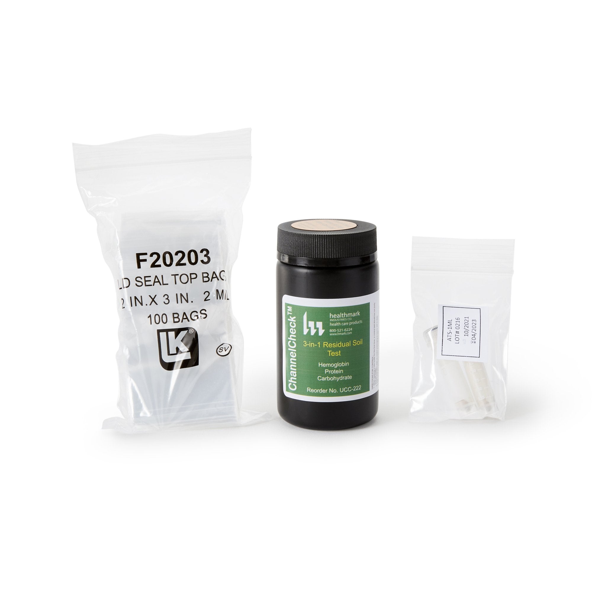 ChannelCheck Cleaning Verification Reprocessing Validation Test Kit-"Instrument Cleaning Verification Kit ChannelCheck Checks for Blood, Protein, Carbohydrates"