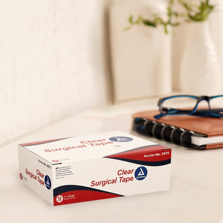 dynarex� Adhesive Medical Tape, 1 Inch x 10 Yard, Transparent-Medical Tape Dynarex� Transparent 1 Inch X 10 Yard Adhesive NonSterile