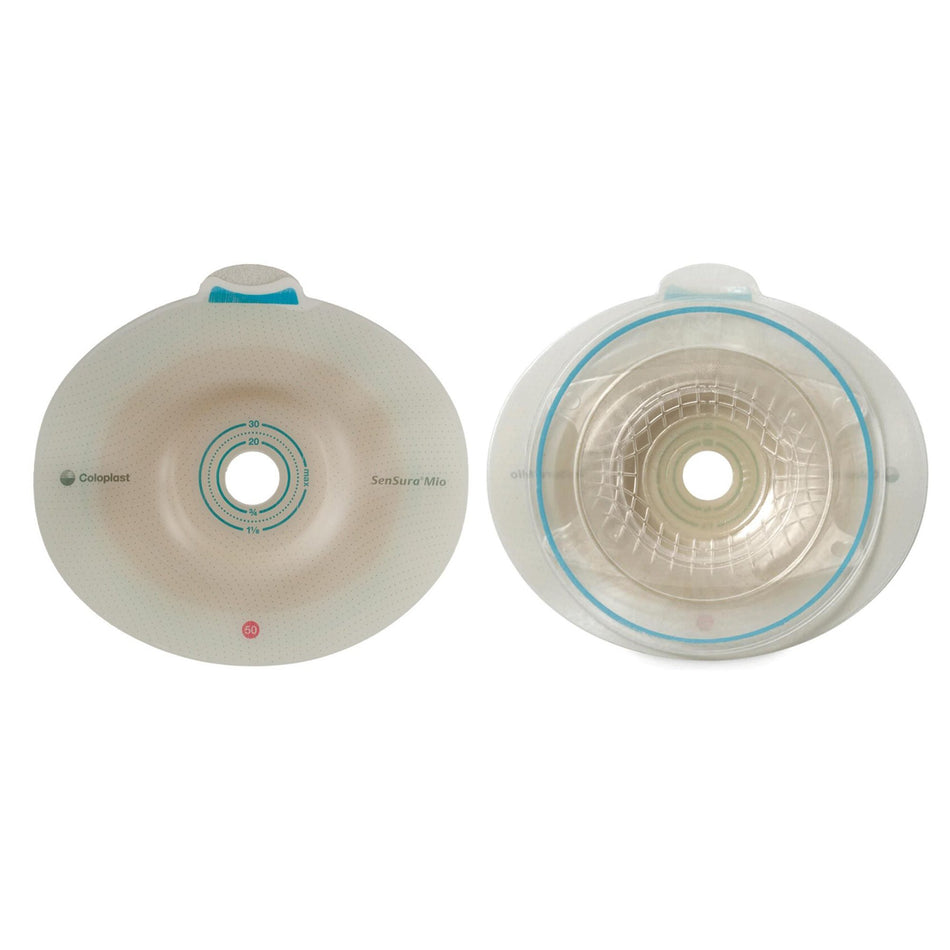 SenSura Mio Convex Skin Barrier With 15-40 mm Stoma Opening-"Ostomy Barrier SenSura Mio Convex Trim to Fit, Extended Wear Elastic Adhesive 50 mm Flange Red Code System 15 to 40 mm Opening"