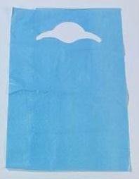 Tidi Tie Closure Bib, 16 x 32 in., White-Bib Tie Closure Disposable Poly / Tissue