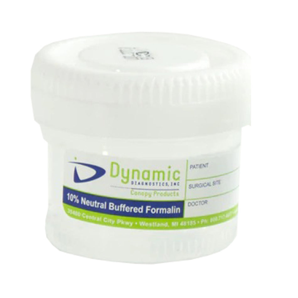 Dynamic Diagnostics, 20 mL Fill in 40 mL-Prefilled Formalin Container 20 mL Fill in 40 mL (1.35 oz.) Screw Cap Patient Information NonSterile