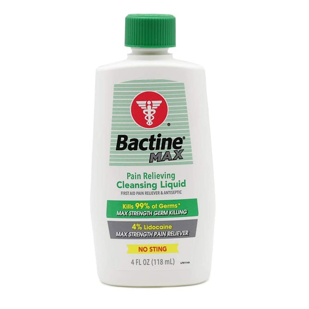 Bactine MAX Pain Relieving Antiseptic, 4-ounce bottle-Pain Relieving Antiseptic Bactine MAX Topical Liquid 4 oz. Bottle