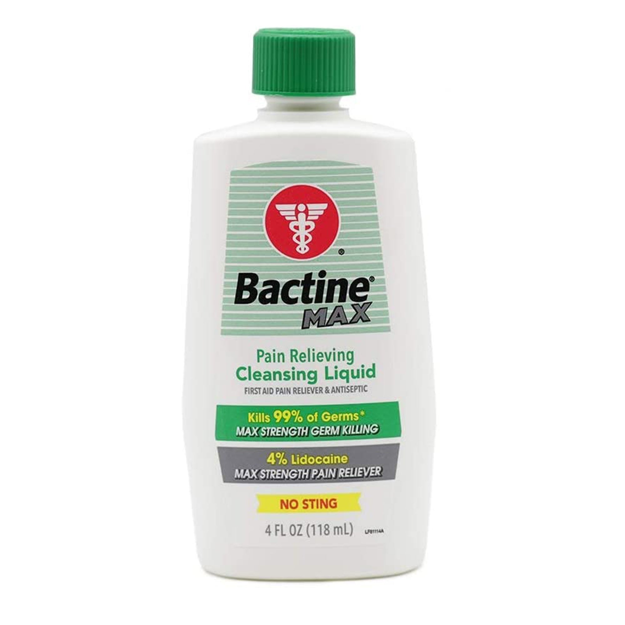 Bactine MAX Pain Relieving Antiseptic, 4-ounce bottle-Pain Relieving Antiseptic Bactine MAX Topical Liquid 4 oz. Bottle