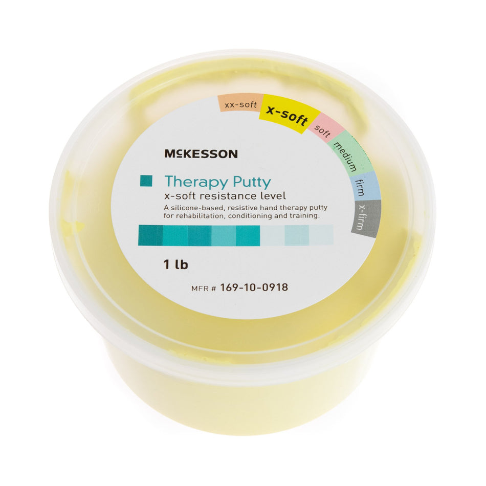 McKesson Therapy Putty, Yellow, Extra Soft, 1 lb.-Therapy Putty McKesson X-Soft 1 lbs.