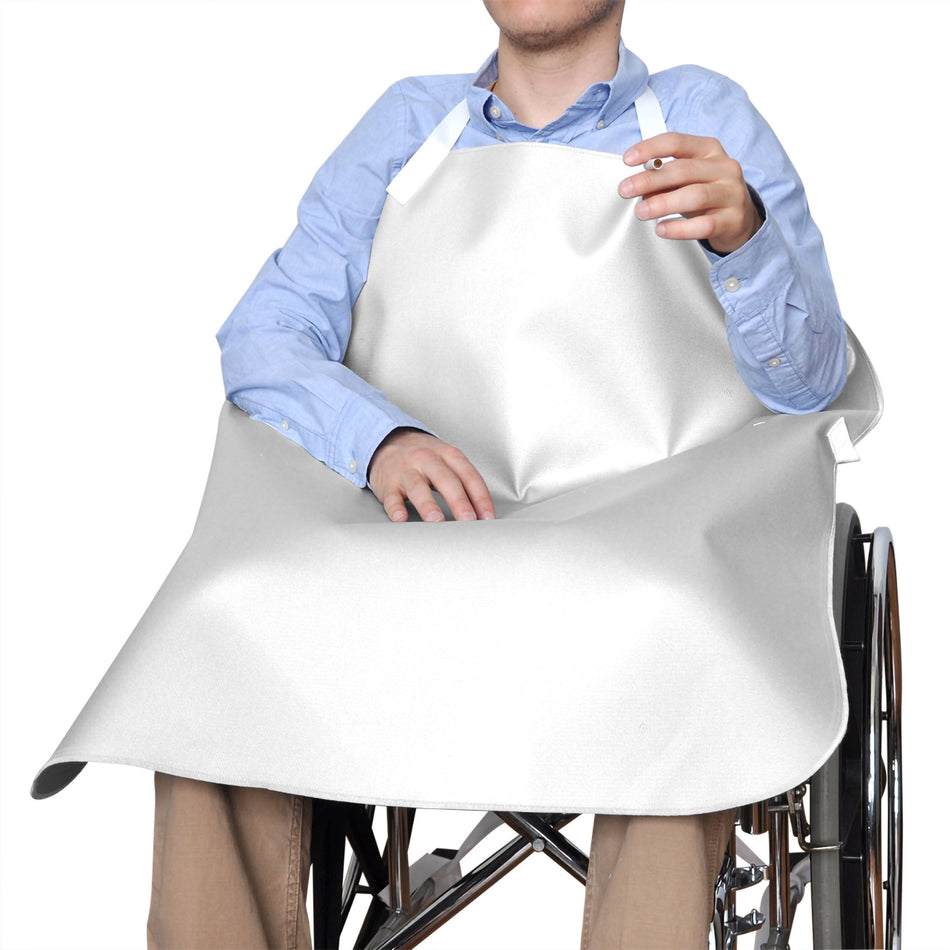 NYOrtho Smoker's Apron, 30 x 34 in., White-Smoker's Apron White