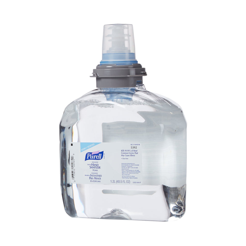 Purell Advanced Hand Sanitizer,1,200 mL, Ethyl Alcohol, Foaming Dispenser Refill Bottle-"Hand Sanitizer Purell� Advanced 1,200 mL Ethyl Alcohol Foaming Dispenser Refill Bottle"