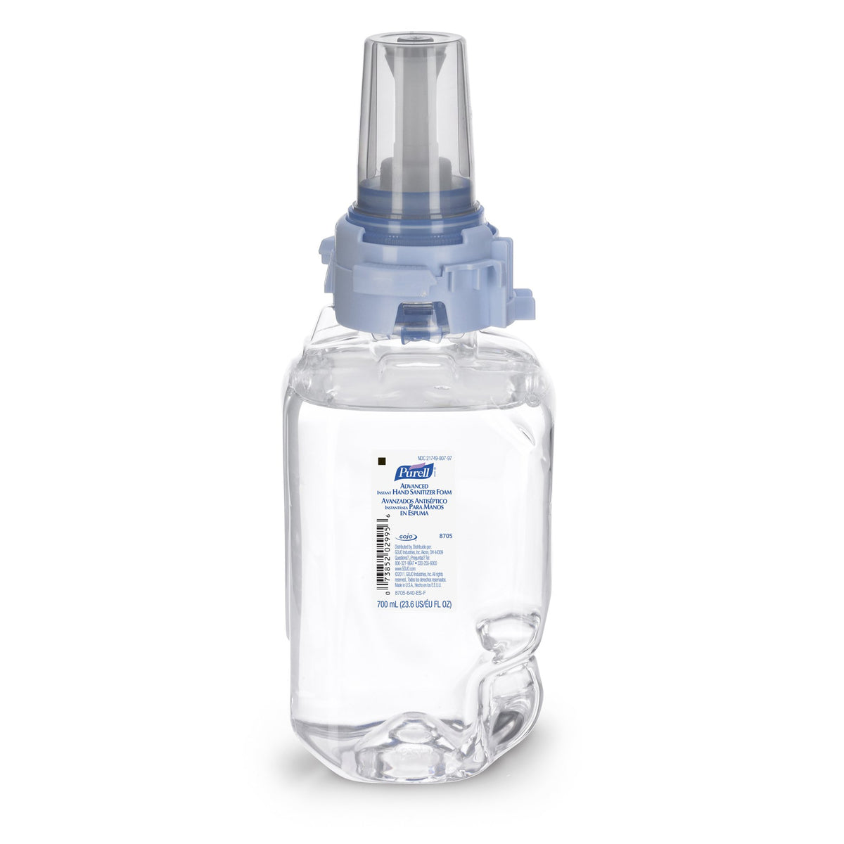 Purell Advanced Hand Sanitizer Foam, Ethyl Alcohol, Refill Bottle, 70%, 700 mL-Hand Sanitizer Purell Advanced 700 mL Ethyl Alcohol Foaming Dispenser Refill Bottle