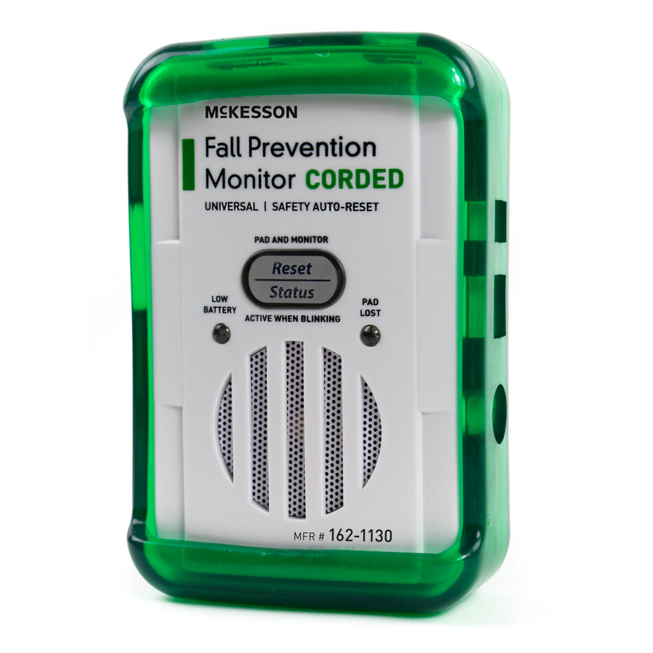 McKesson Fall Prevention Monitor, For Use With Corded Weight-Sensing Bed, Chair Pads, Floor Mats and Seatbelts-Fall Prevention Monitor McKesson Brand White / Green