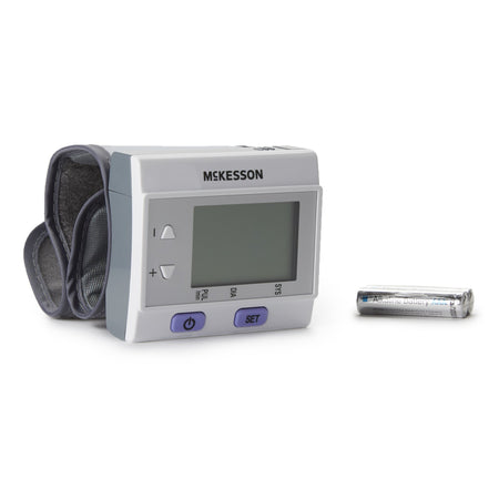 McKesson Aneroid Sphygmomanometer with Automatic Inflation Wrist Cuff, One Size Fits Most Adults-Home Automatic Digital Blood Pressure Monitor McKesson Brand One Size Fits Most Cuff Nylon Cuff Desk Model