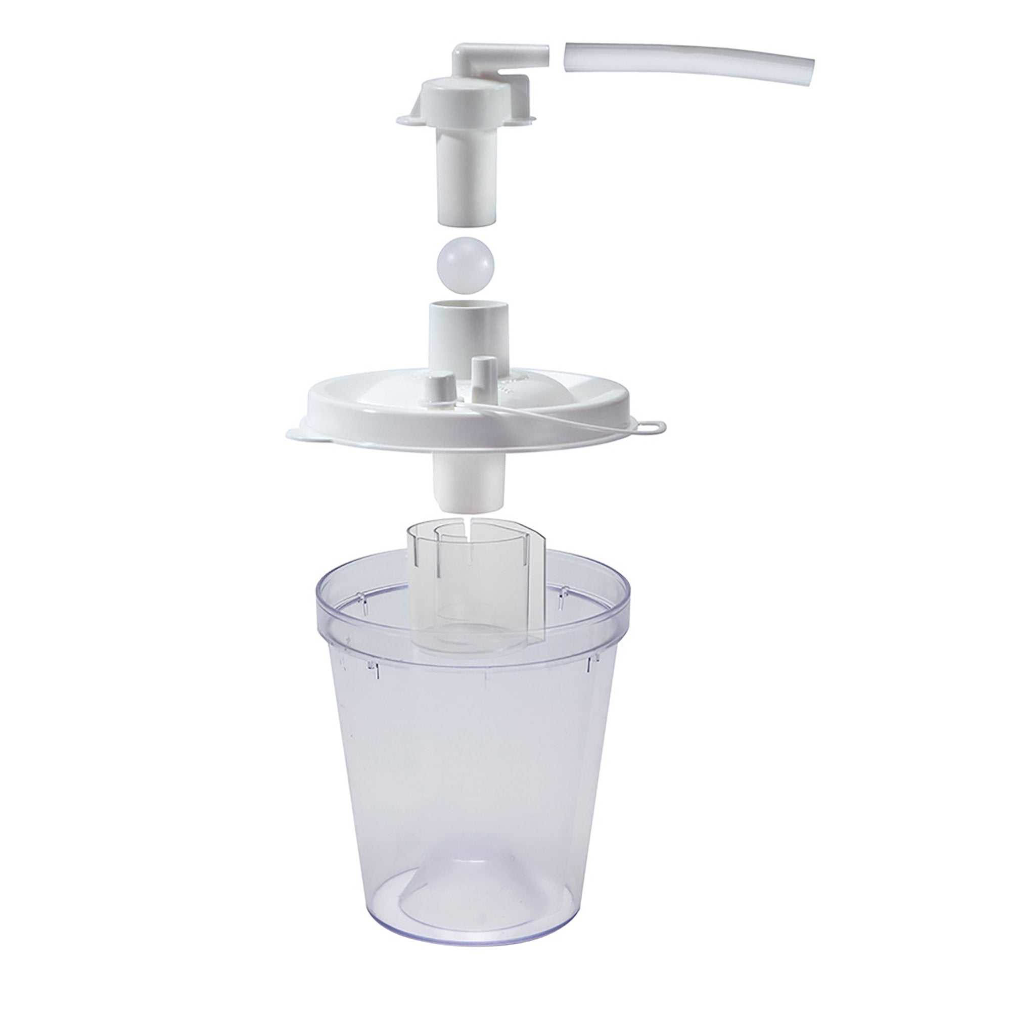Vacu-Aide� QSU Collection Bottle, 800 mL-Suction Canister Kit Vacu-Aide� QSU 800 mL Float Valve Shut-Off Lid