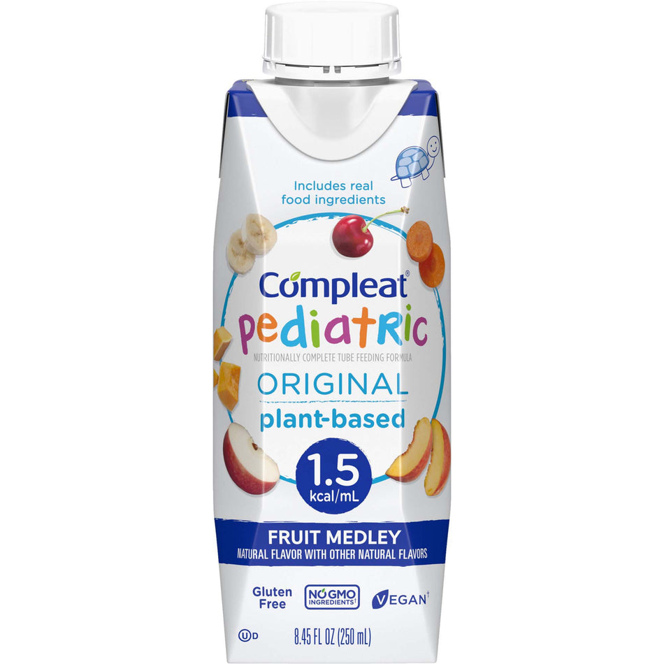 Compleat® Pediatric Original 1.5 Fruit Medley, 8.45-ounce Reclosable Carton - Nutritionals and Feeding Supplies>Nutritiona...
