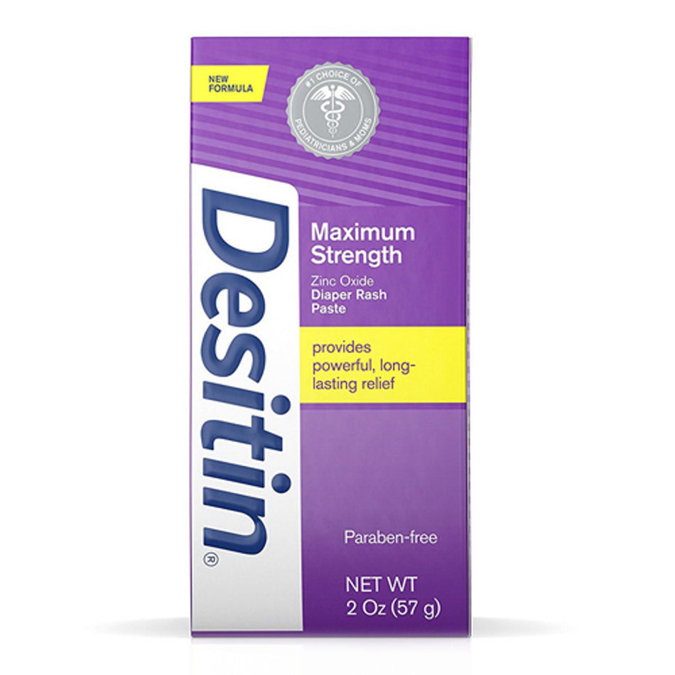 Desitin® 40% Zinc Oxide Diaper Rash Ointment Maximum Strength Paste, 2 oz. Tube - Personal Hygiene>Skin Care>Moisturizers...