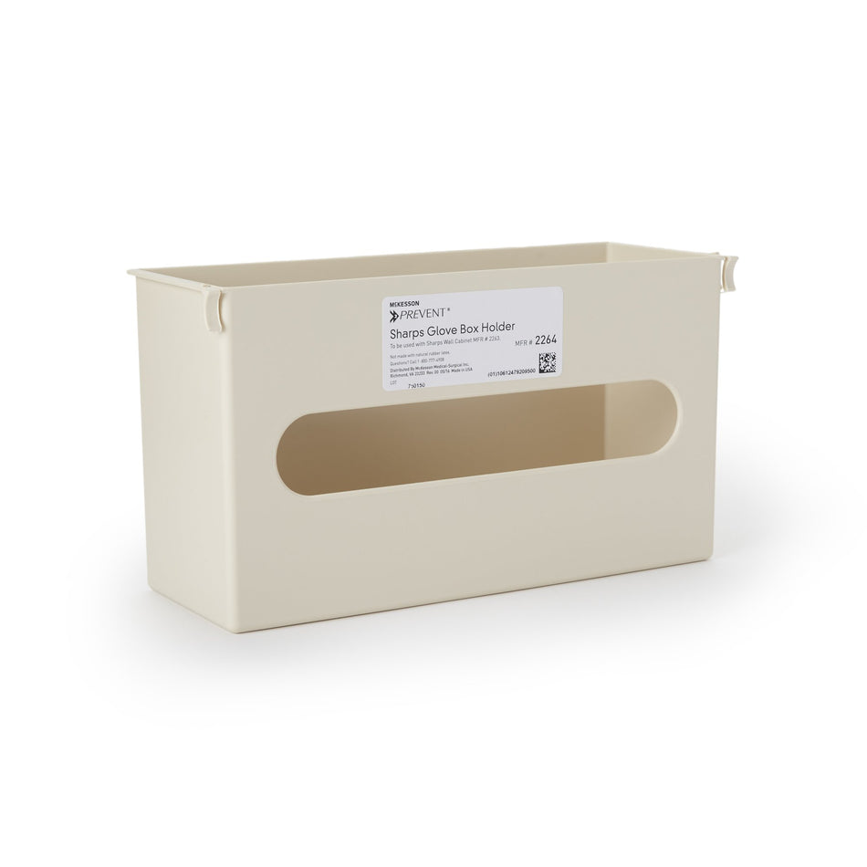 McKesson Prevent Glove Box Holder-Glove Box Holder McKesson Prevent Vertical Mounted 1-Box Capacity Putty 3-7/8 X 6-1/2 X 11 Inch Plastic