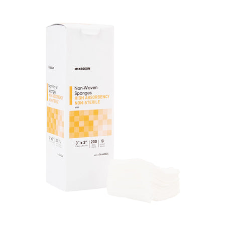 McKesson Nonwoven Sponge, 3 x 3 Inch, Four Ply - Wound Care>General Wound Care>General Purpose Dressings>Gauze Dressings -...