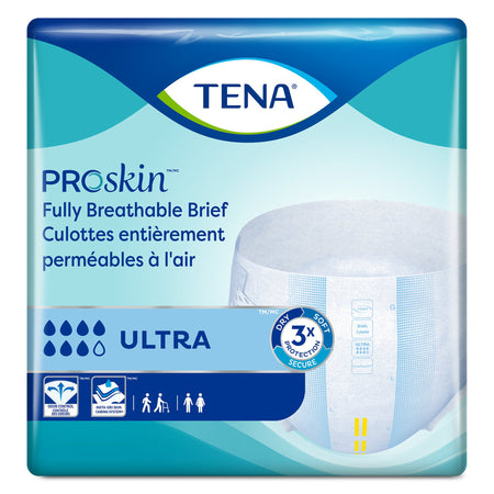 Tena ProSkin Ultra Incontinence Brief, Extra Large-Unisex Adult Incontinence Brief TENA ProSkin Ultra X-Large Disposable Heavy Absorbency