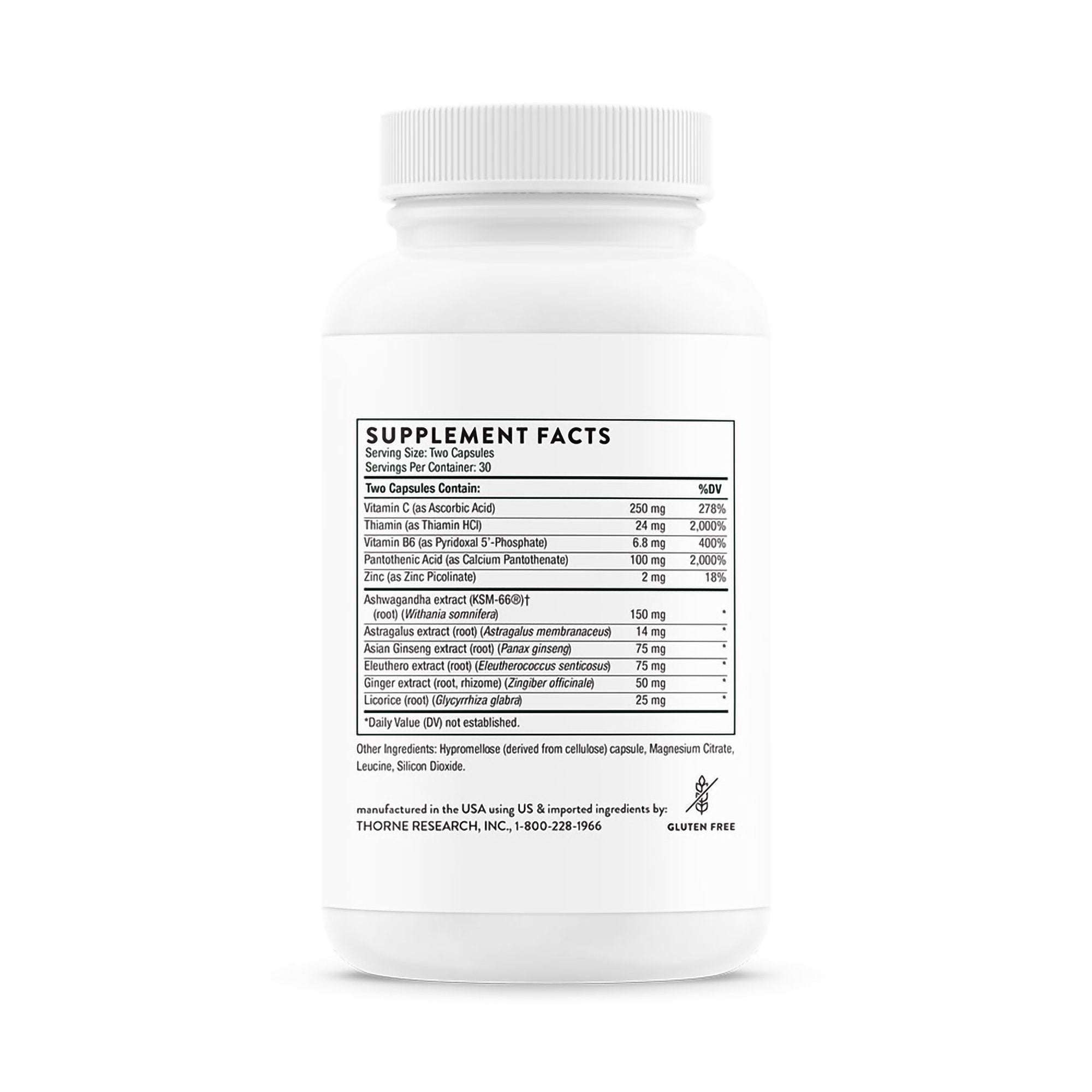 Thorne Stress Balance Dietary Supplement-Dietary Supplement THORNE Stress Balance Capsule 60 per Bottle