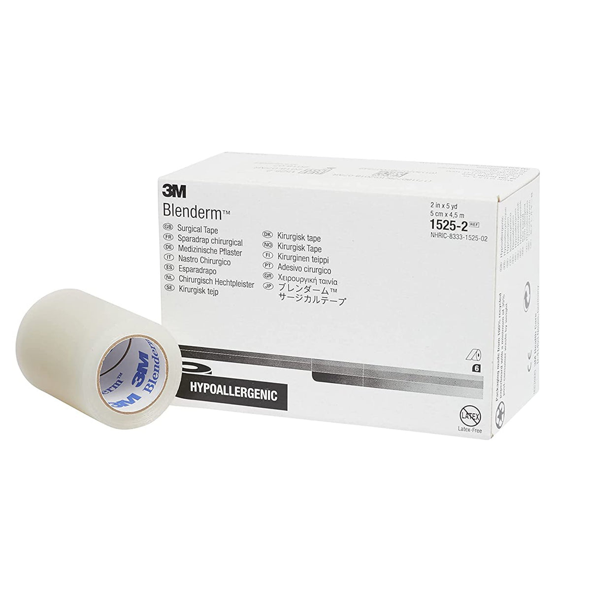 3M Blenderm Plastic Medical Tape, 2 Inch x 5 Yard, Transparent-Waterproof Medical Tape 3M Blenderm Transparent 2 Inch X 5 Yard Plastic NonSterile